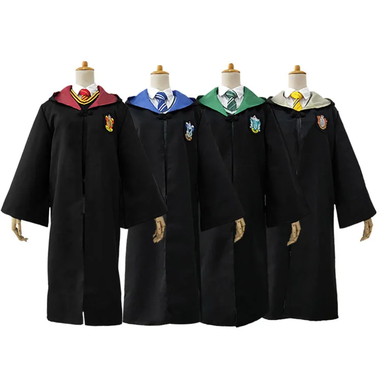 

Harry potter hoodies Cosplay Costume Kids and Adult harry Potter Robes Cloak Halloween Party Costumes