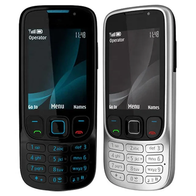 

Free Shipping Unlocked Cheap Mobile Phone Bar GSM Cell Phone 6303 Classic For Nokia handset By Postnl, Black, silver