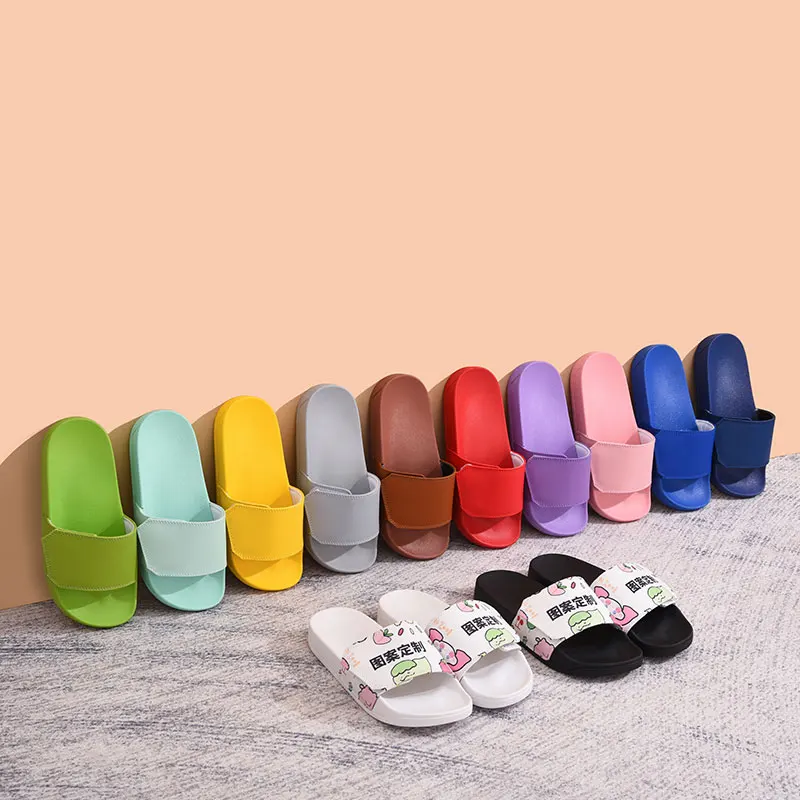 

Simple And Generous Superior Quality Pattern Customization Children Slide Slippers Flip-Flops Slippers Women Slides, 12 colors, customized according to customers