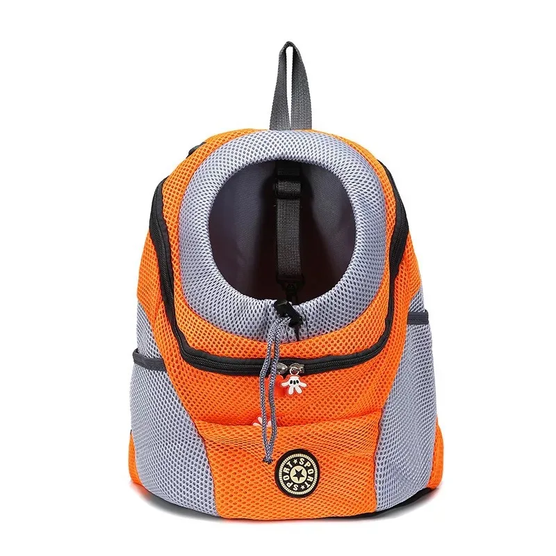 

Breathable Mesh Pet Carriers Carrying for Small Cats Dogs Backpack Dog Transport Bag, As picture