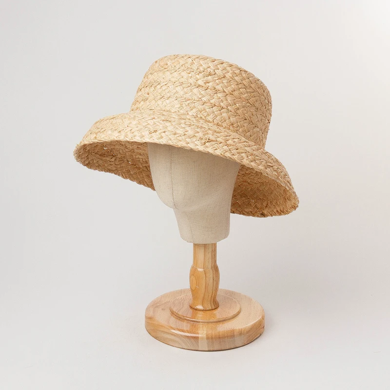Шляпа пляжная из рафии Китай белая. Шляпы здравствуйте
