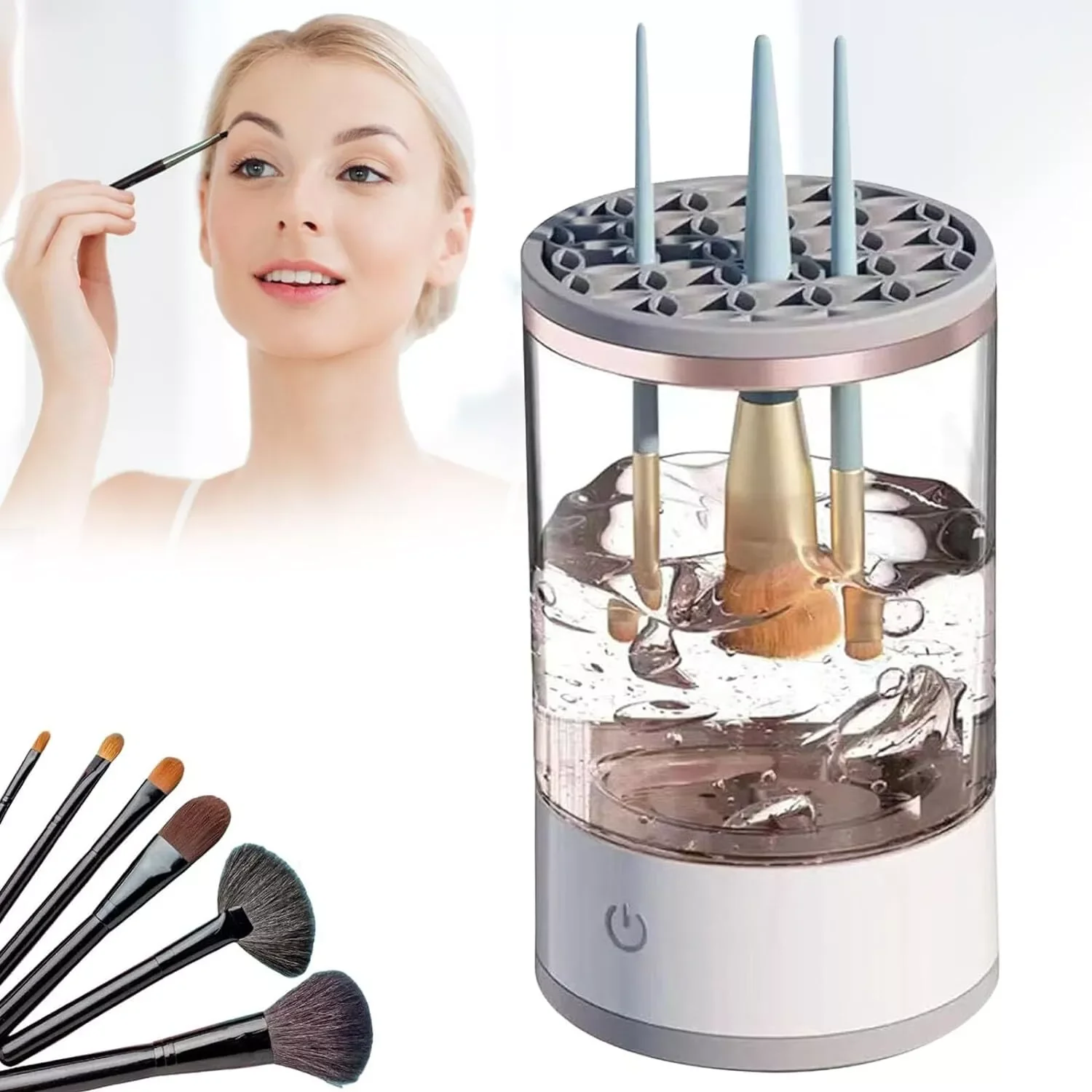 New Trending Automatic Brush Cleaner Electric Makeup Brush Cleaning Machine Fast Clean Dryer