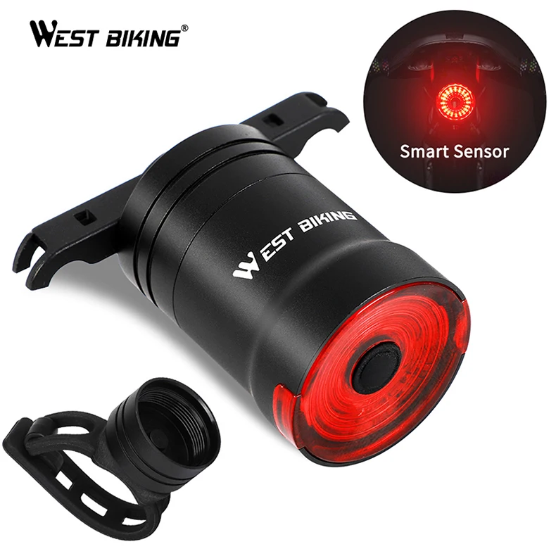 

WEST BIKING usb bicycle charging aluminum led bike tail headlamp set usb mode rechargeable bike accessory rear bicycle lights