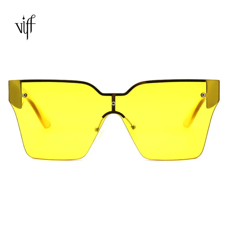 

VIFF HP20460 Cateye Glasses Custom Gafas De Sol Lunettes Designer Sun Glasses Manufacturer Big Yellow Cat Eye Sunglasses