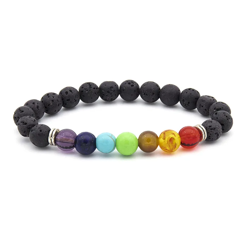 

natural volcano stones lava beaded women charm bracelets kids beaded bracelets with charms