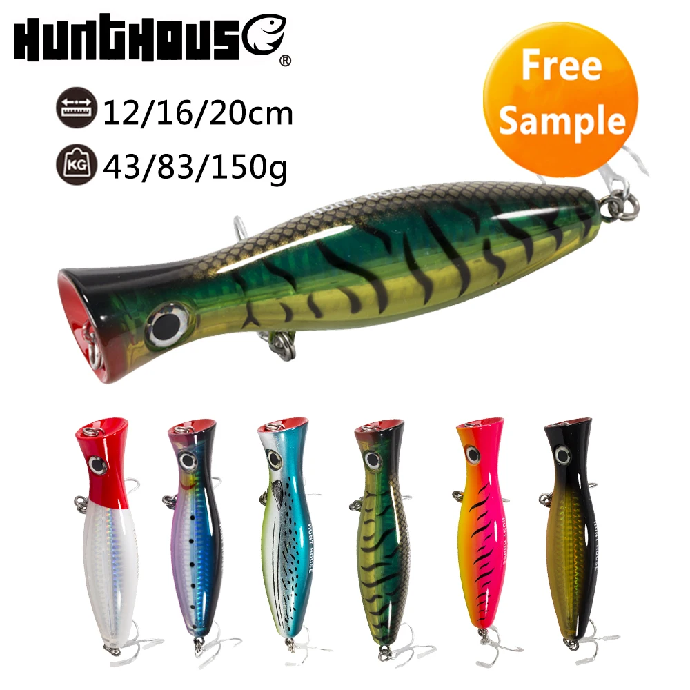 

200mm big surface hard plastic popper gt lure