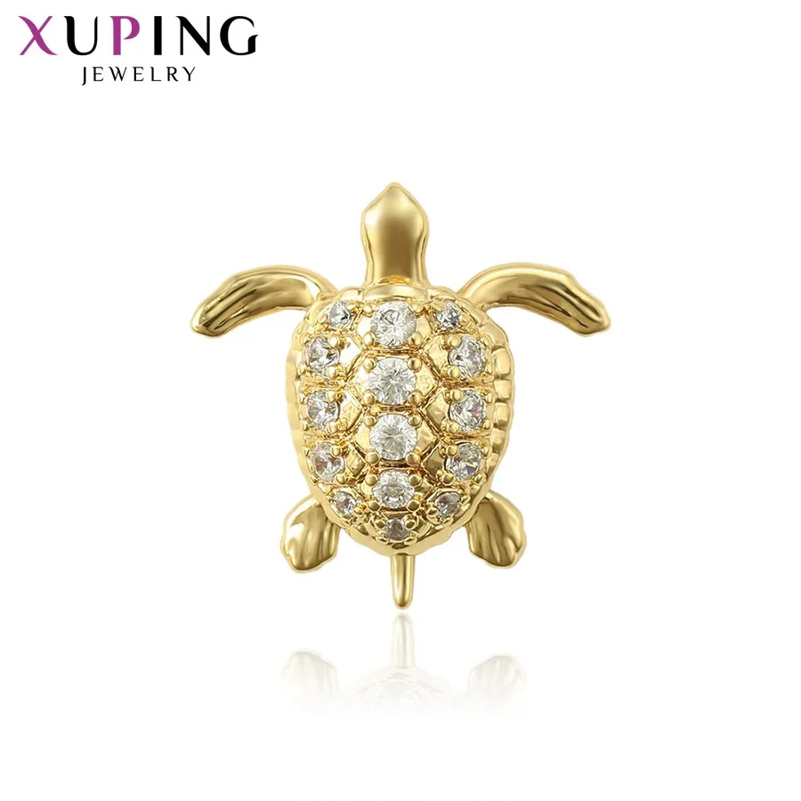 

X000684821 XuPing jewelry Exquisite Fashion Diamond 14k Gold Turtle Style Jewelry Pendant Holiday Gift