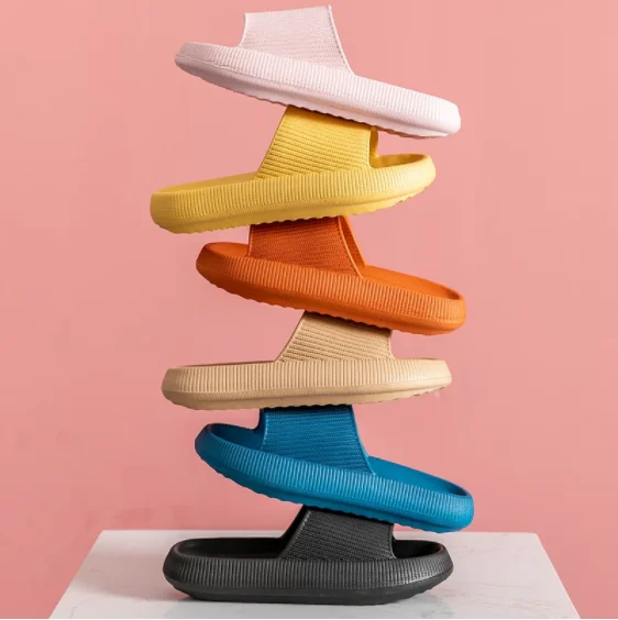 

2021 Fashion Slippers Women Thick Platform Women Indoor Bathroom Slipper Soft EVA Anti-slip Home Floor Ladies Summer Shoes Men, Yellow,pink,orange,blue,black,khaki