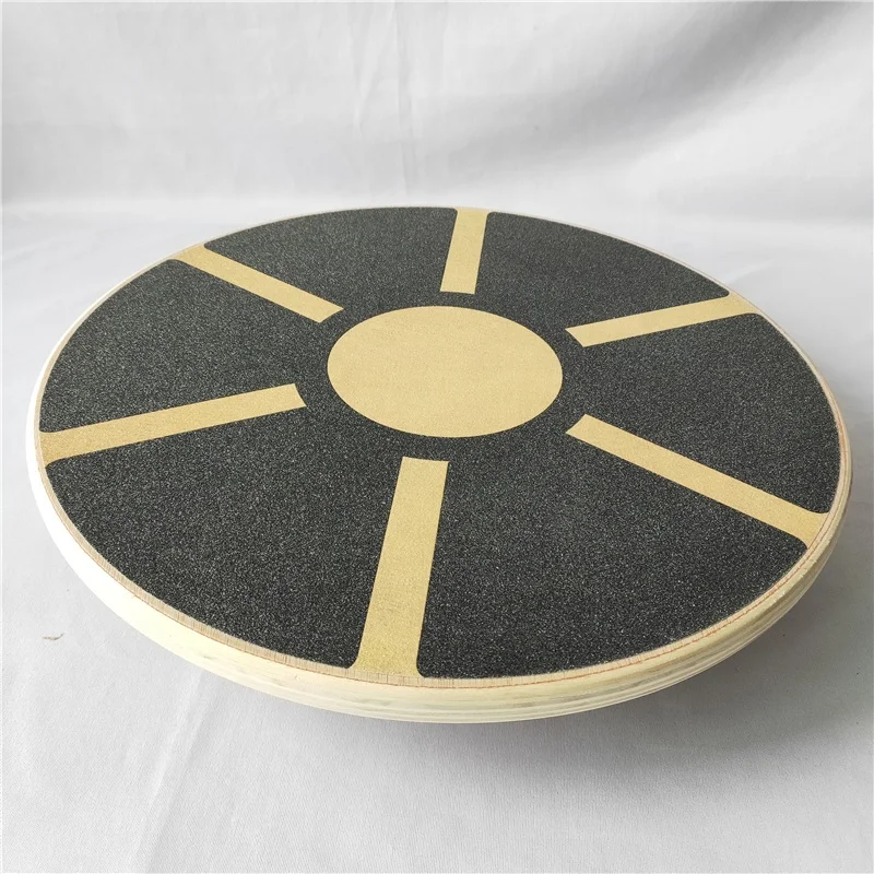 

anti-slip bodybuilding gym twist boards for fitness training rehabilitation exercise round wooden balance board, As picture