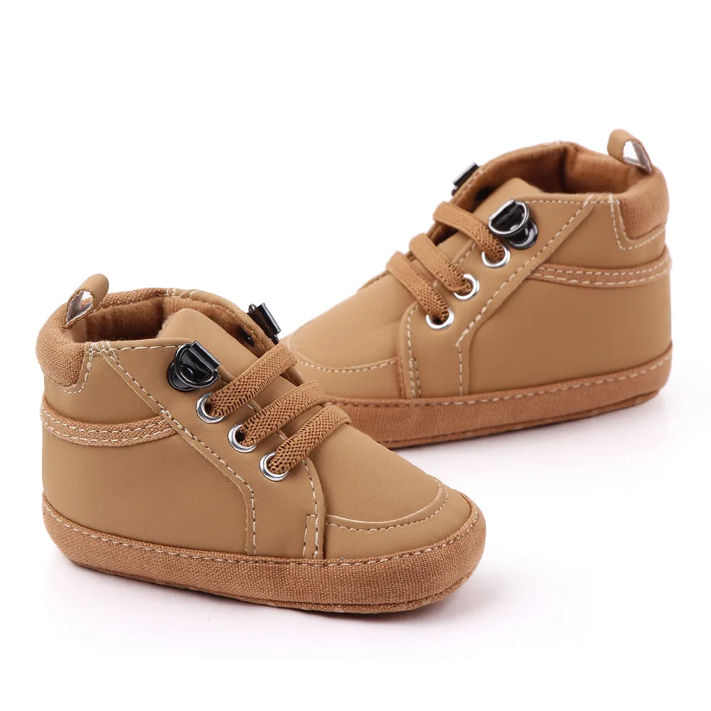 
Fashion PU leather baby shoes toddler autumn sneakers unisex shoes in bulk 