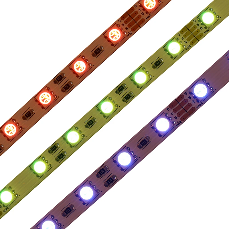 cheap wholesale 5050 60d RGB 3000K 4000K 6000K normal quality or custom high quality led strip light 12v IP20 IP65