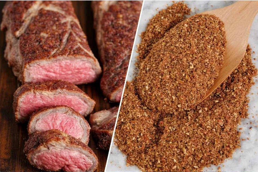 Platter of grilled meats with Montreal seasoning