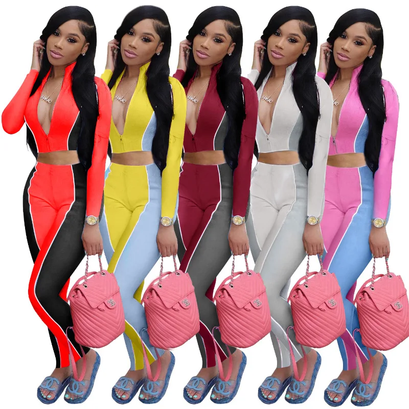 

2020 sale of European and American leisure fashion long-sleeved jumpsuits