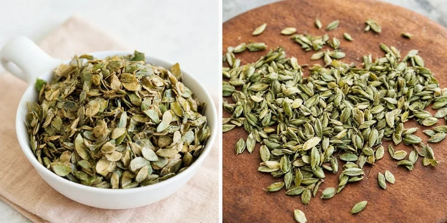Old coffee cans filled with dried herbs