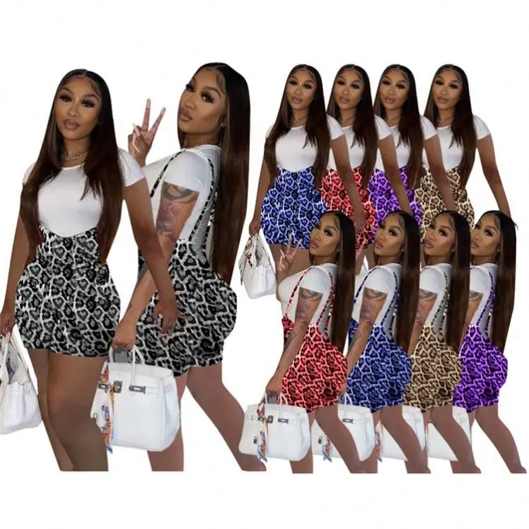 

MISSMOEN Best Seller Print Overalls Women Clothes 2021 Summer Casual Women Short Sets Two Piece