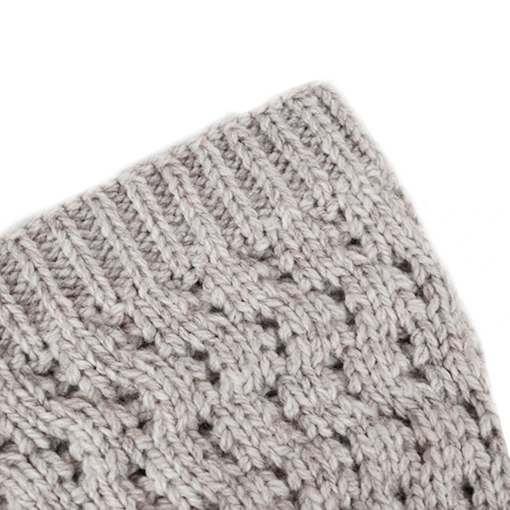 High Quality Winter Plain Dyed Custom winter beanie hat