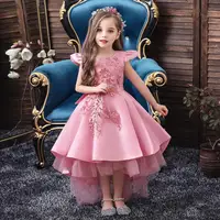 

Children's tail dress girl embroidery skirt swallowtail mesh skirt kids dress princess dress