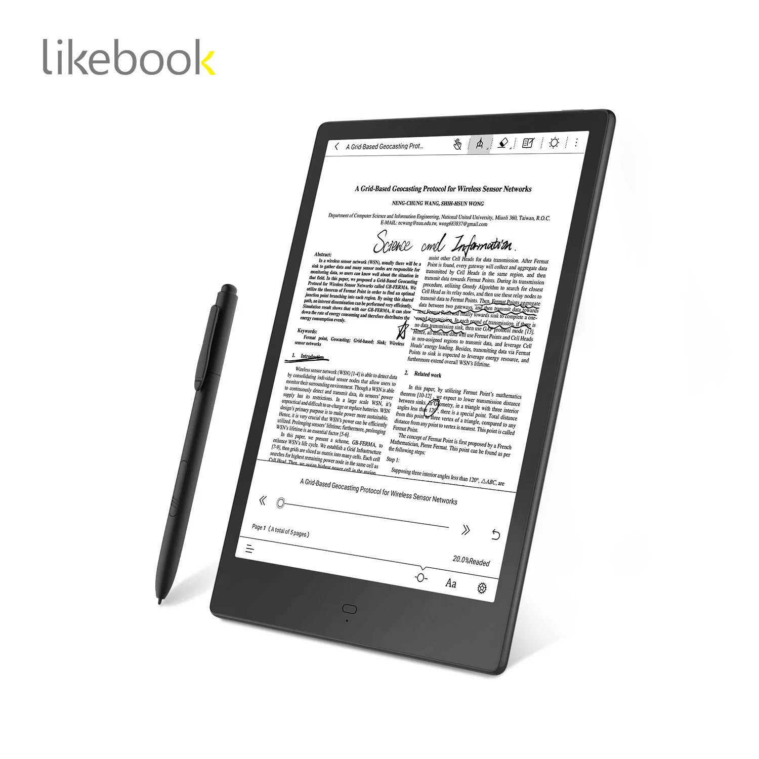 

Best Quality protect eyes  eink display 4G e-book reader E book E Reader, Black