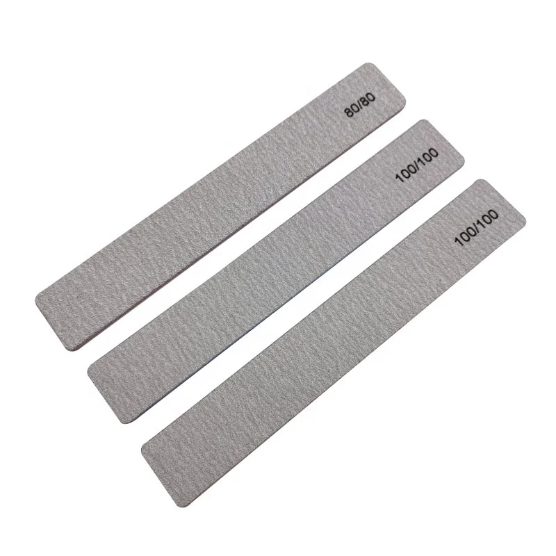 

wholesale nail salon zebra gray crescent nail file custom logo private label grey lime file nail