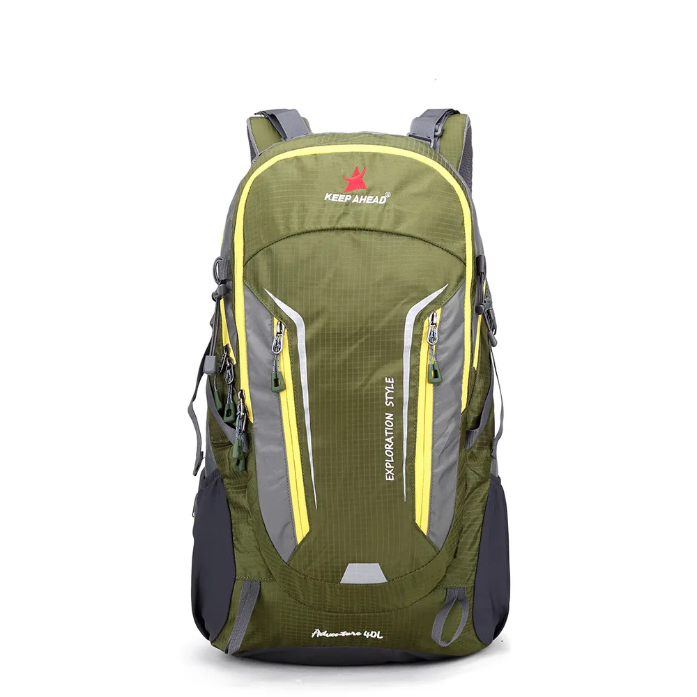 

2021 hot sale 40L steel wear-resistant camping hiking backpack bags outdoor mountain waterproof hiking backpack, Pictures