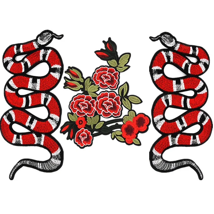 

New embroidered animal snake DIY clothing patch clothing accessories embroidery patch subsidy