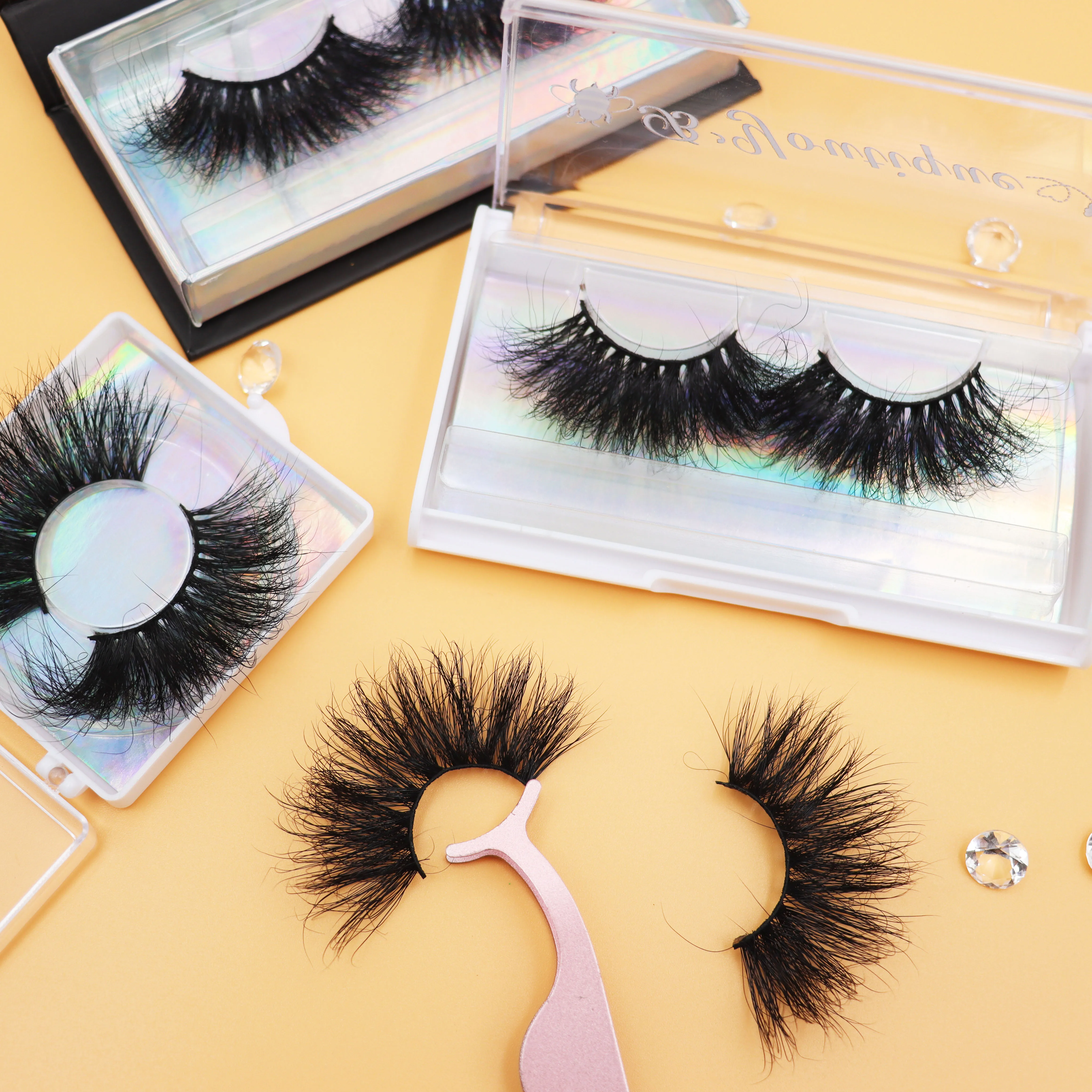 

Factory wholesale full strip lashes real mink lashes 100% cruelty free 25mm mink eyelashes best vegan eyelashes