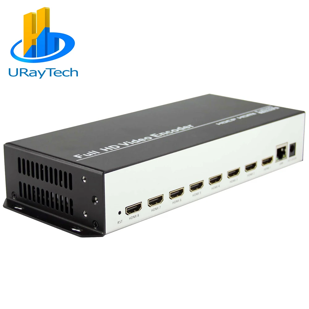 

8 In 1 H.265 HDMI To IP Video Encoder IPTV 8 Channels Live Streaming Encoder HD Encoders H264 With UDP SRT RTMP RTSP HTTP ONVIF