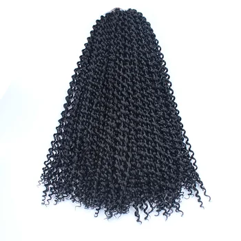 Passion Twist Hair 18 Inch Water Wave Synthetic Braids For Passion