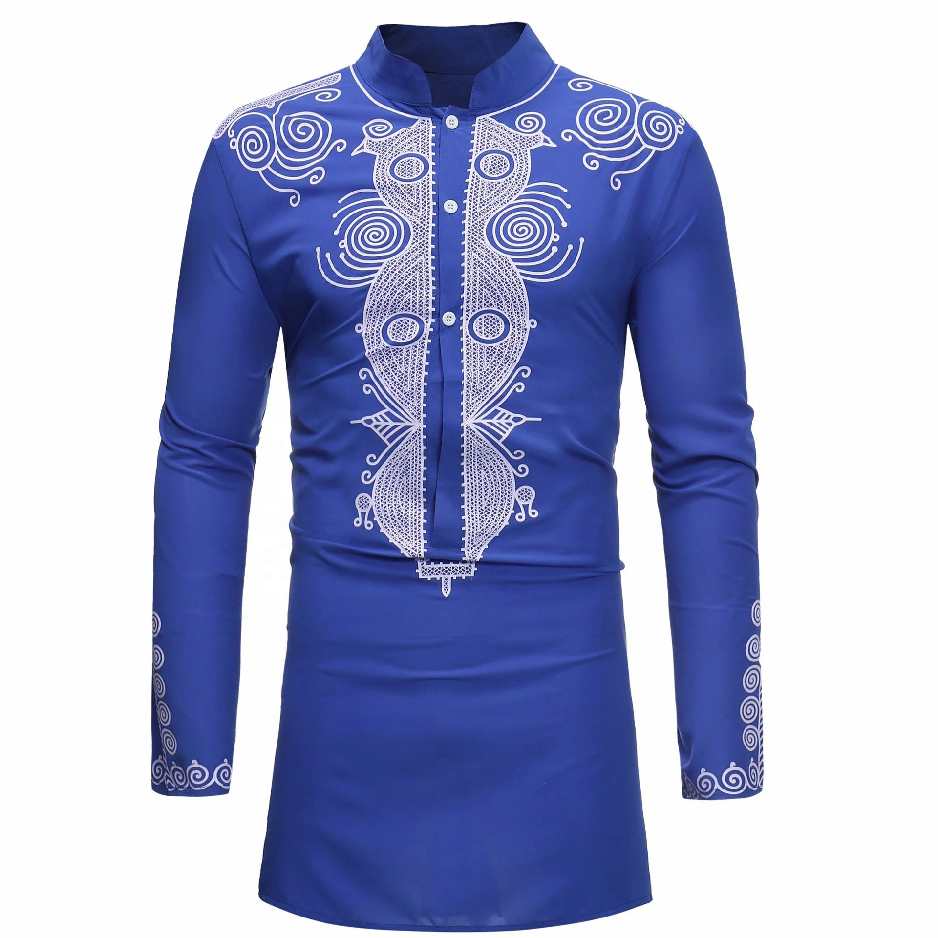 

Comfortable T-Shirt long Sleeve Men Dashiki Shirts Wholesale African Clothing
