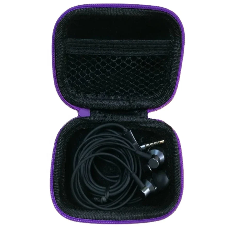 

Zipper console EVA hard carrying earphone case, Customized color