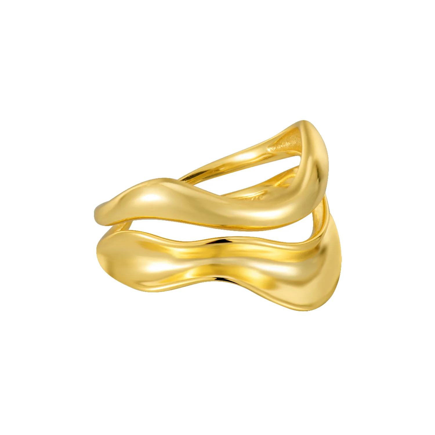 

fashion jewelry 925 sterling silver rings gold plated adjustable ring women jewelry