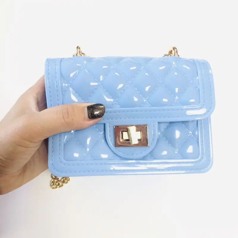 

In stock factory kids small mini jelly purses handbag purse 2021