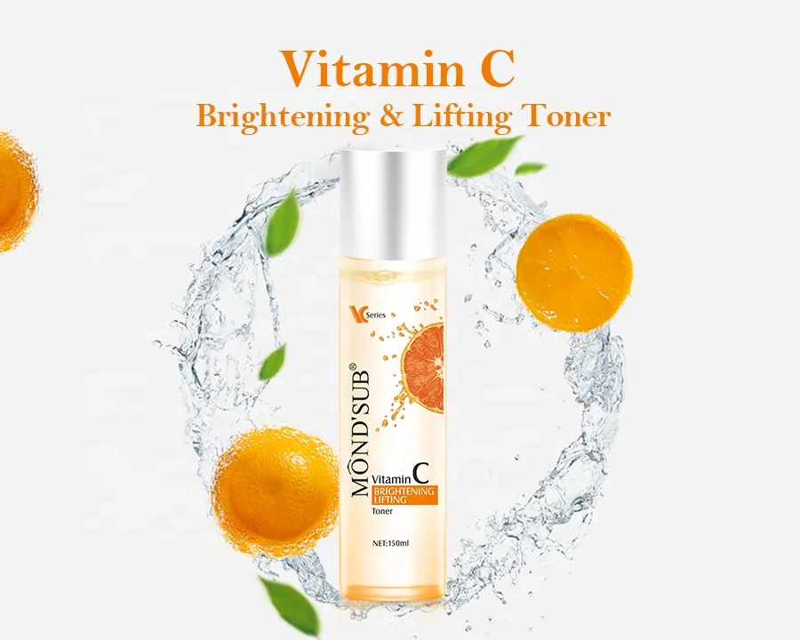 

Private label best selling low moq gentle organic vitamin c facial treatment hydrating cleansing facial toner, Transparent
