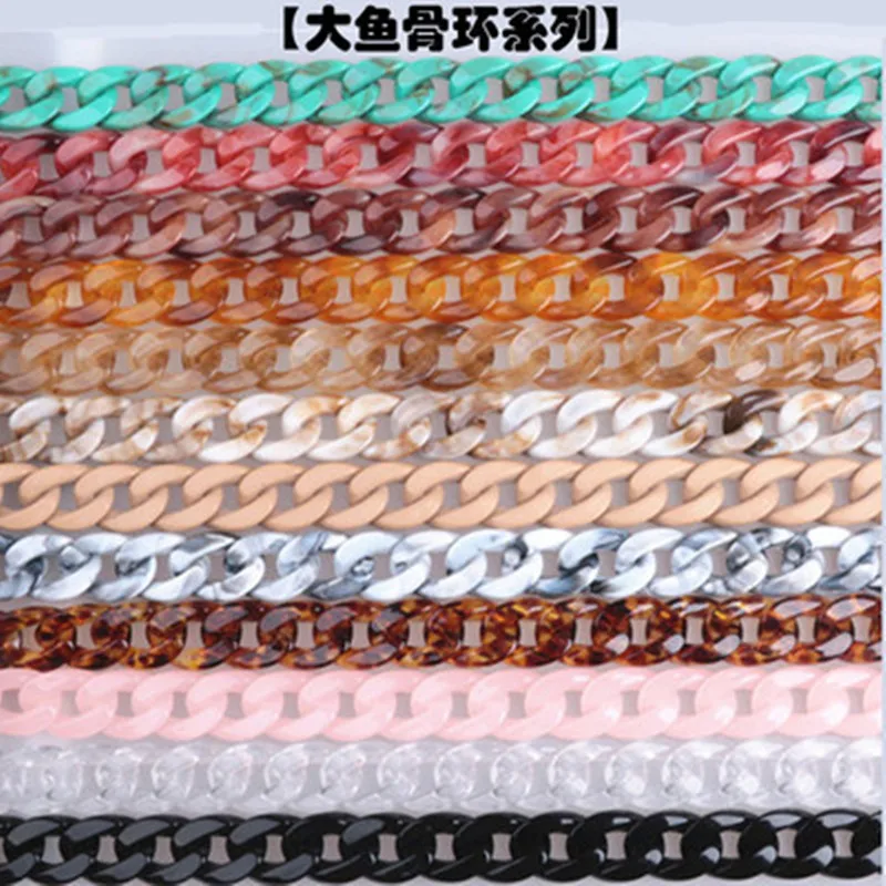 2019 HOT Acrylic Reading Glasses Bag Chains Acetate Eyeglass Chains Many Colors Big Glasses Chain sunglasses strap