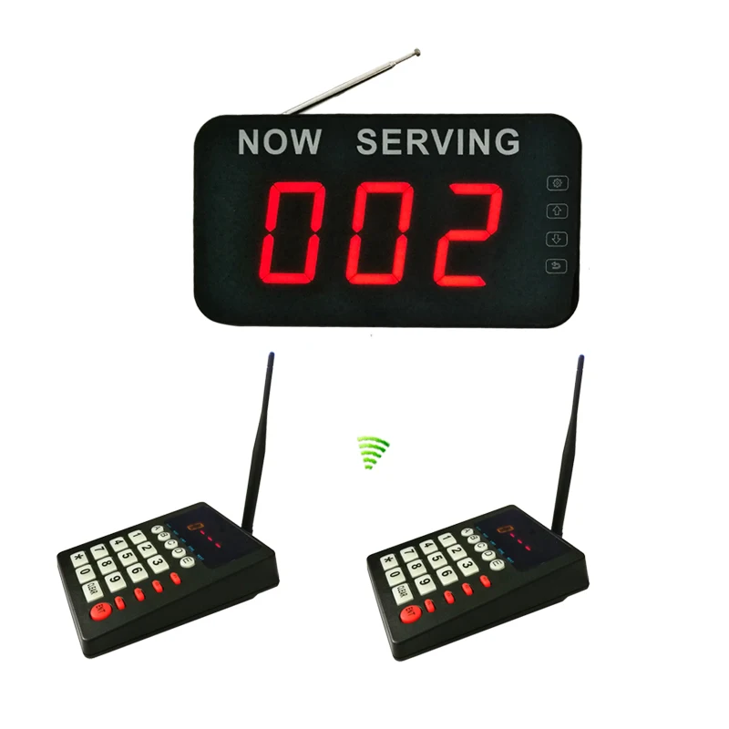 

1 Screen 2 Keyboard Restaurant Hospital Wireless Queue Management Calling System