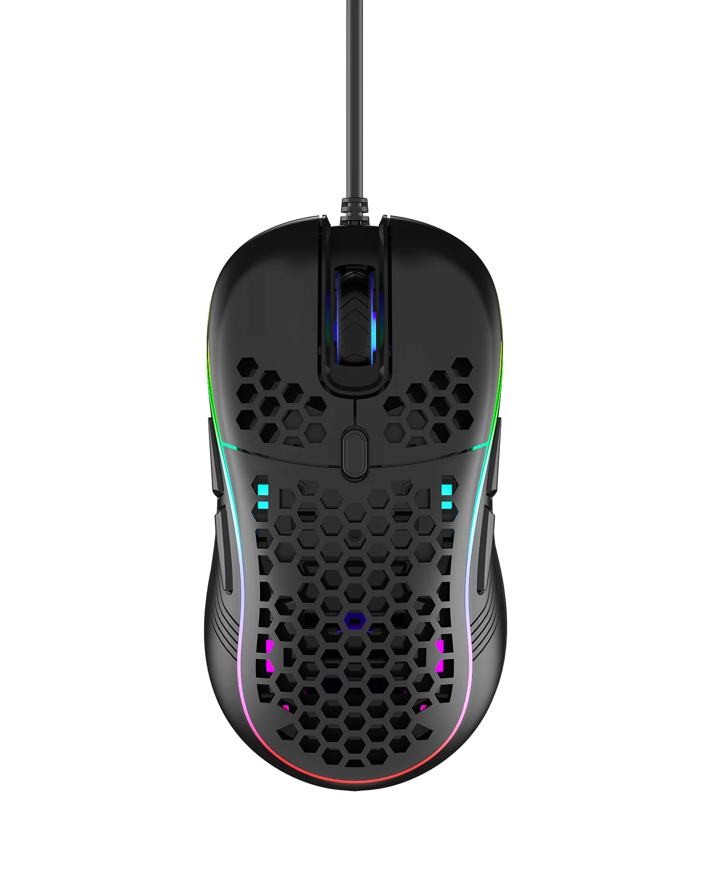 Honeycomb Gaming Mouse Wired Optical Rgb Light With Macro Software ...