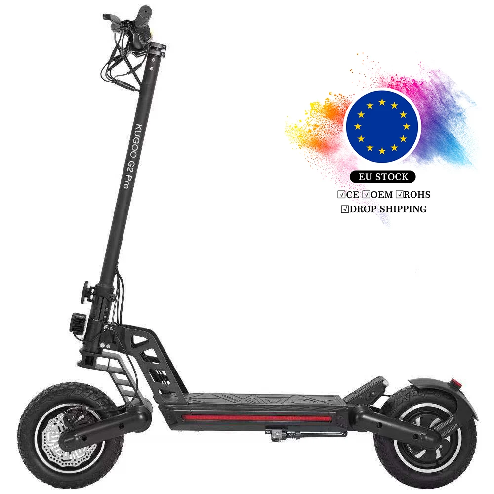 

Max Speed 50km/h electric scooter Kugoo g2 pro in European Poland Warehouse fast delivery 10 inch e scooter with seat