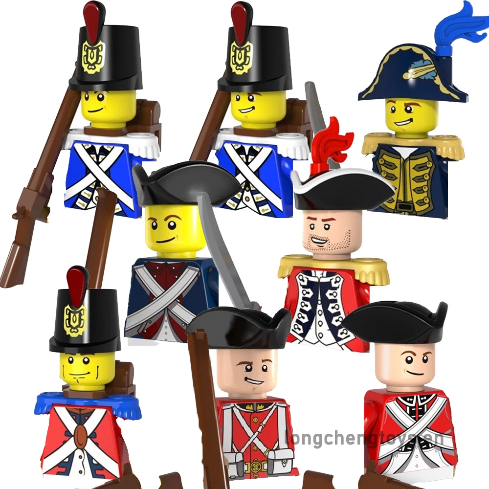

Imperial Royal Guards Naval Governor With Weapon Soldier Character Building Blocks Figures For Children Toys Juguetes PG8035
