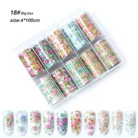 

Hot New Custom shiny nail stickers 4x100cm transfer foil for DIY Beauty Foil Stained Sticker Nail Art