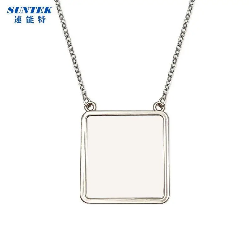 

Sublimation Single Side Square Necklace for Family Photo