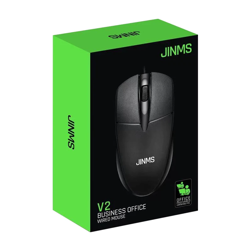 

JINMS V2 Cheapest Cable USB home office wired optical mouse laptop desktop Wired USB Computer Mouse For PC