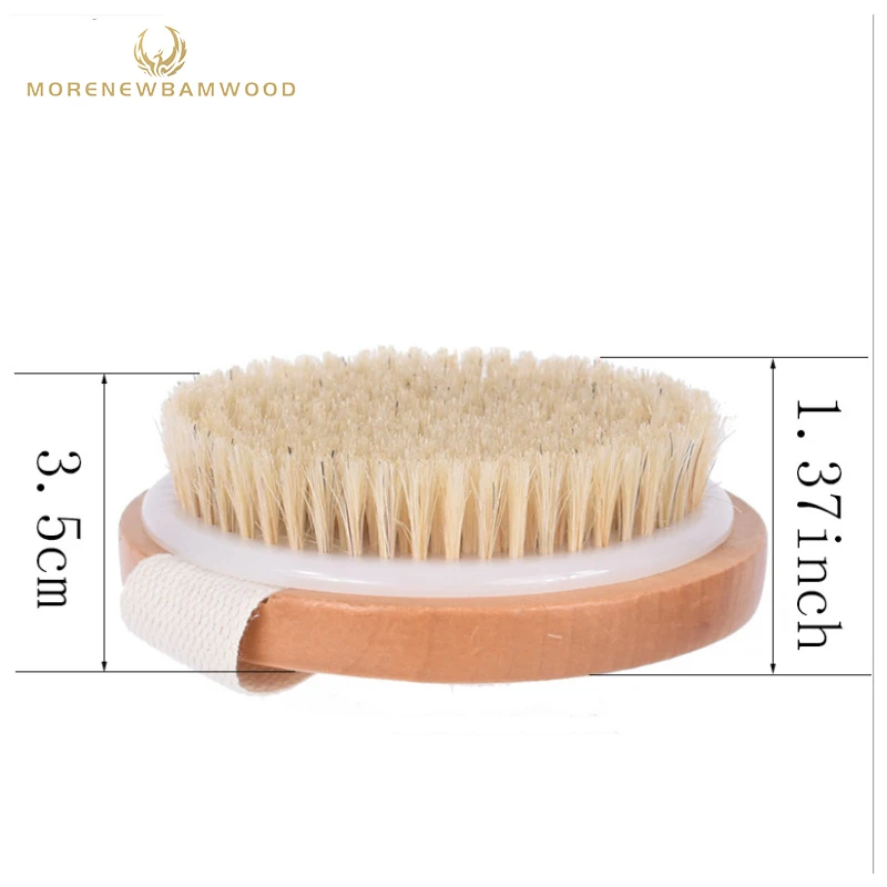 

Circular bath massage dredging meridians brush, Wooden bristle bath brush