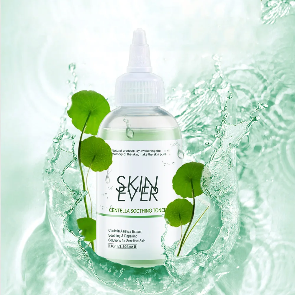 

SKIN EVER 110ml Centella Soothing Toner Refreshing Texture Non Alcoholic Moisturizing Hydrating Repair Facial Toner