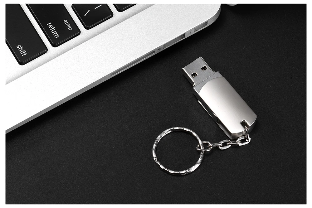 Customer logo Metal USB flash drive Portable Pen drive 128GB 64GB 32GB 16GB 4GB pendrive mini flash USB memory stick - ANKUX.COM