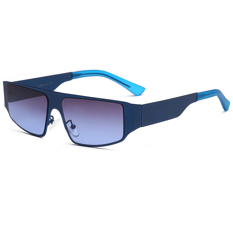

Fashion brand design metal cut edge Sunglasses 2021 shopping shooting driving Sunglasses Women Men 8501