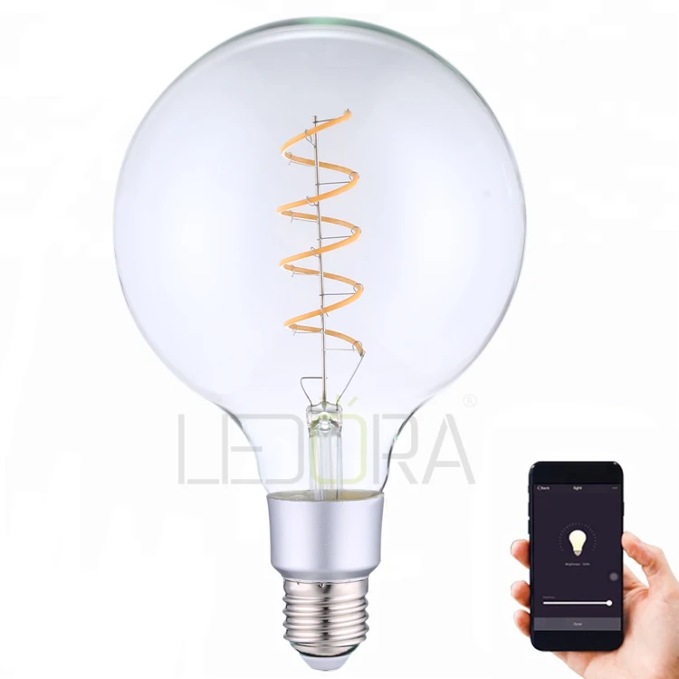 A19 ST64 G80 G95 Homebrite wifi smart lighting led light bulb dimmable works with Amazon Alexa Google Assistant