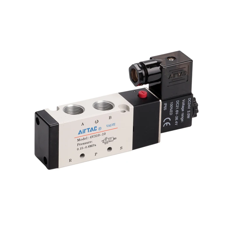 Airtac 4V Pneumatic Control Solenoid Valve 4V110/210/310/410-06-08-10-15