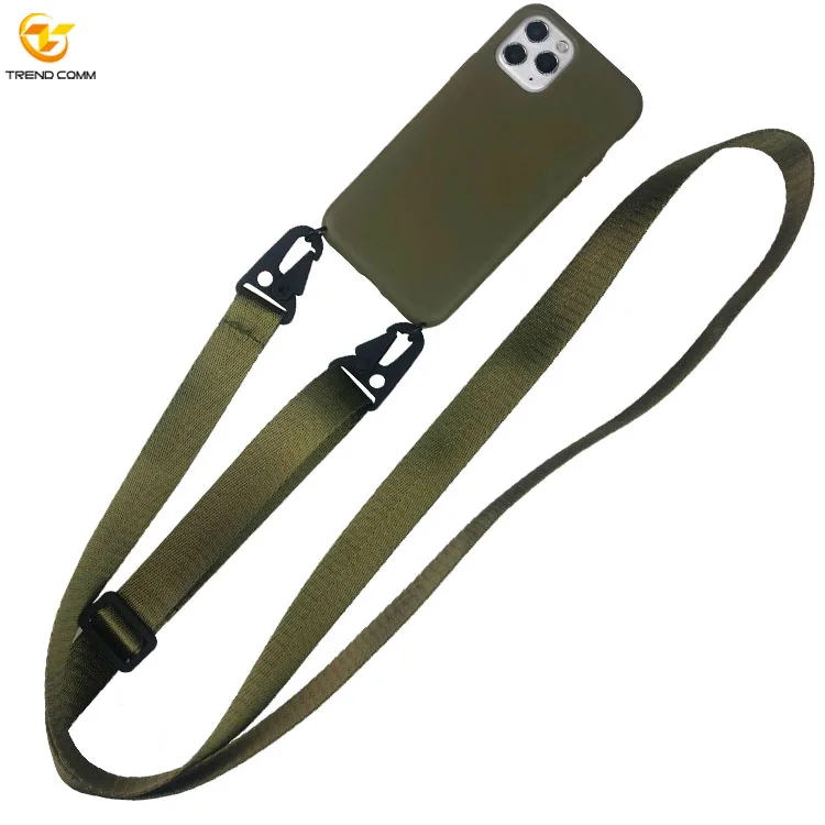 

Woven Nylon Straps TPU Soft Phone Cover For iPhone 11 Pro Mobile Phone Case, Many color for you choose