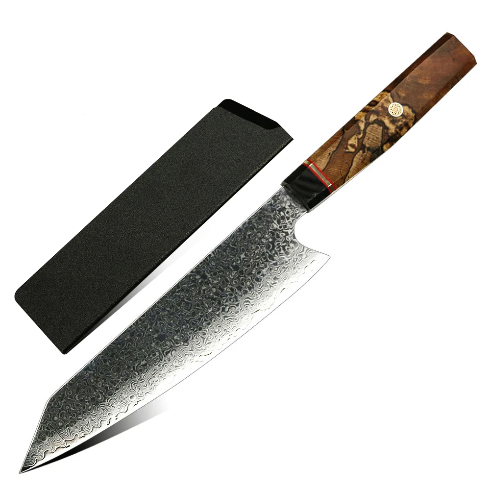 

Japanese high quality 2020 new japanische damast messer full tang vg10 damascus steel blade chef knife with FREE sheath