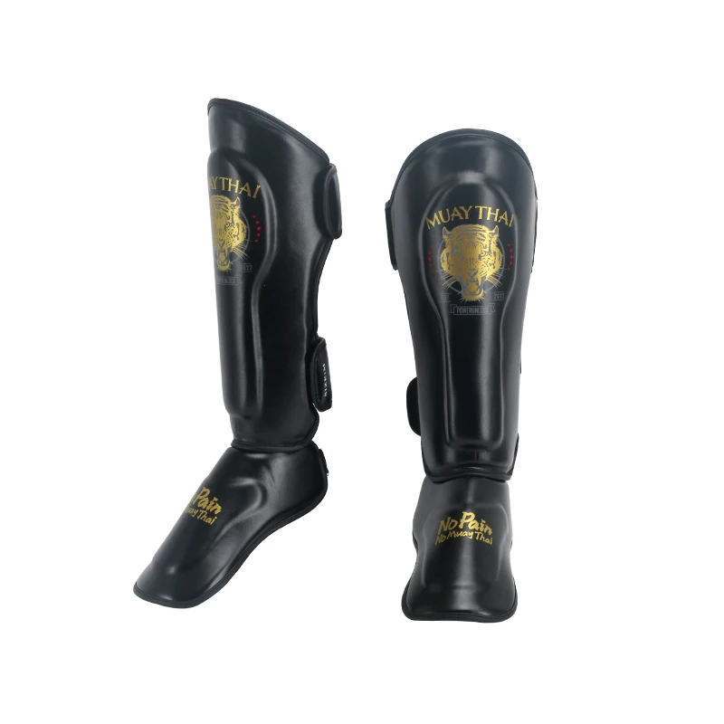 Wholesale Custom Boxing Elastic Shin Guards Mma Top Ranking Kick Boxing Shin Guards